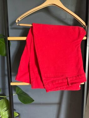 LOFT Cropped Riviera Pant – Red – Size 16 Petite
